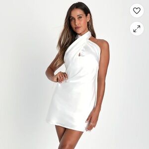 Lulu’s White Halter Dress